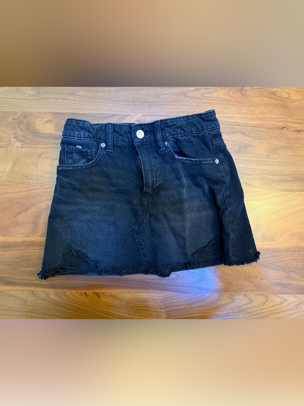 Zara Black Jean Skirt Girls size 11